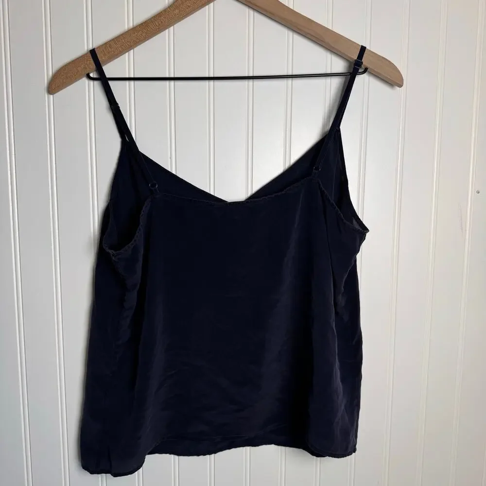 Boden 100% Silk Navy Blue Sheer Cami Tank Women’s Size 8 - Picture 5 of 10